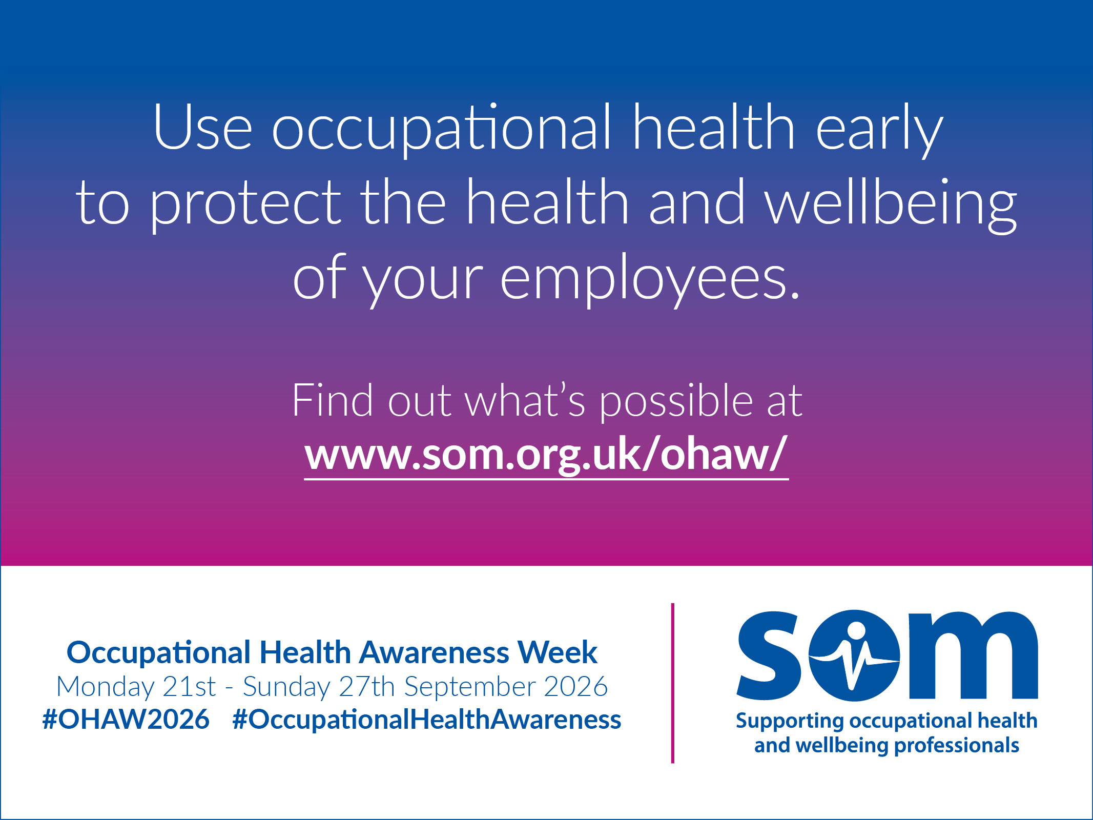 Early occupational health